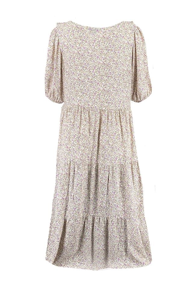 Vestido estampado con corte en A  image number 3