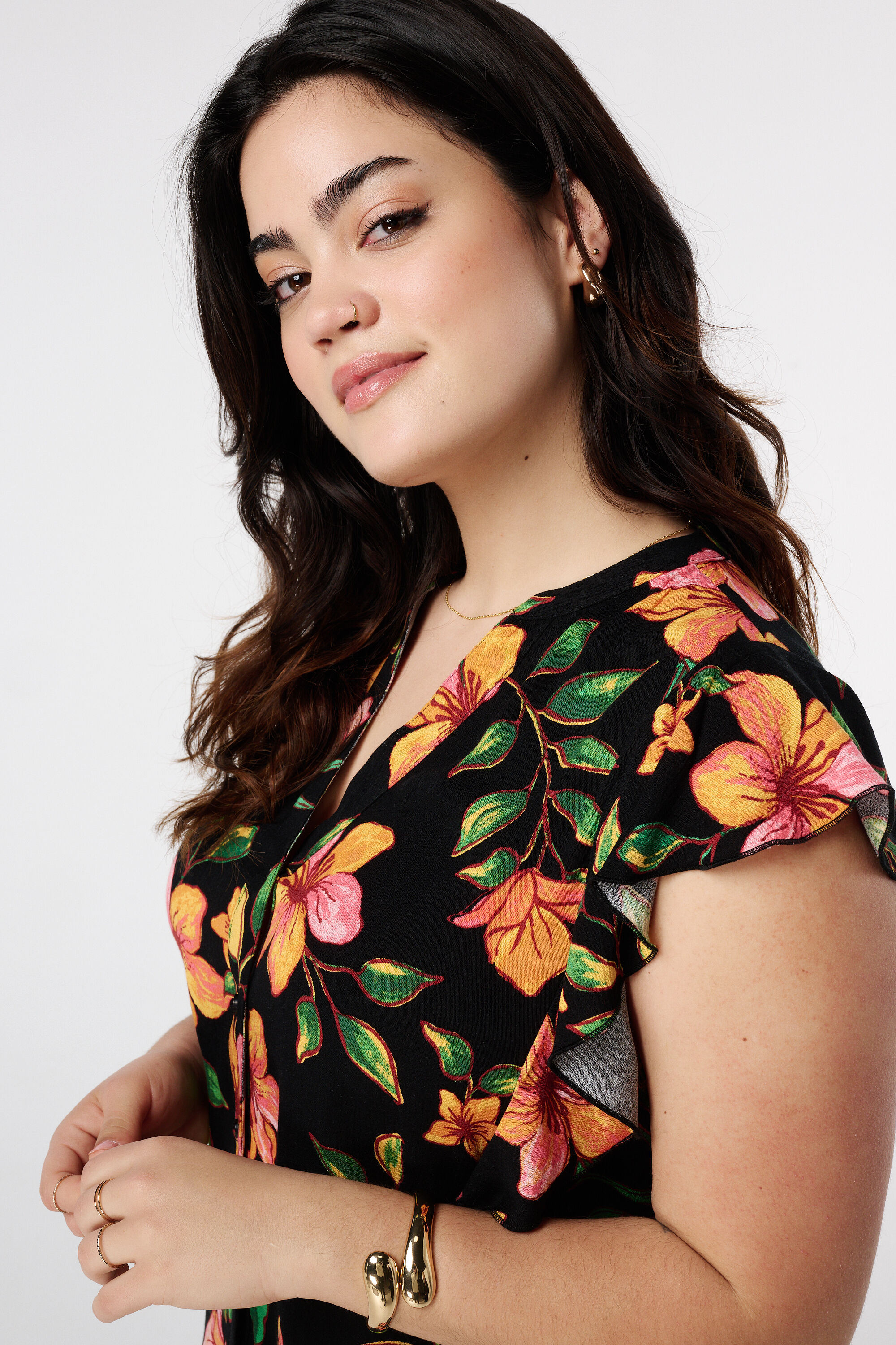 Top con estampado floral image number 4