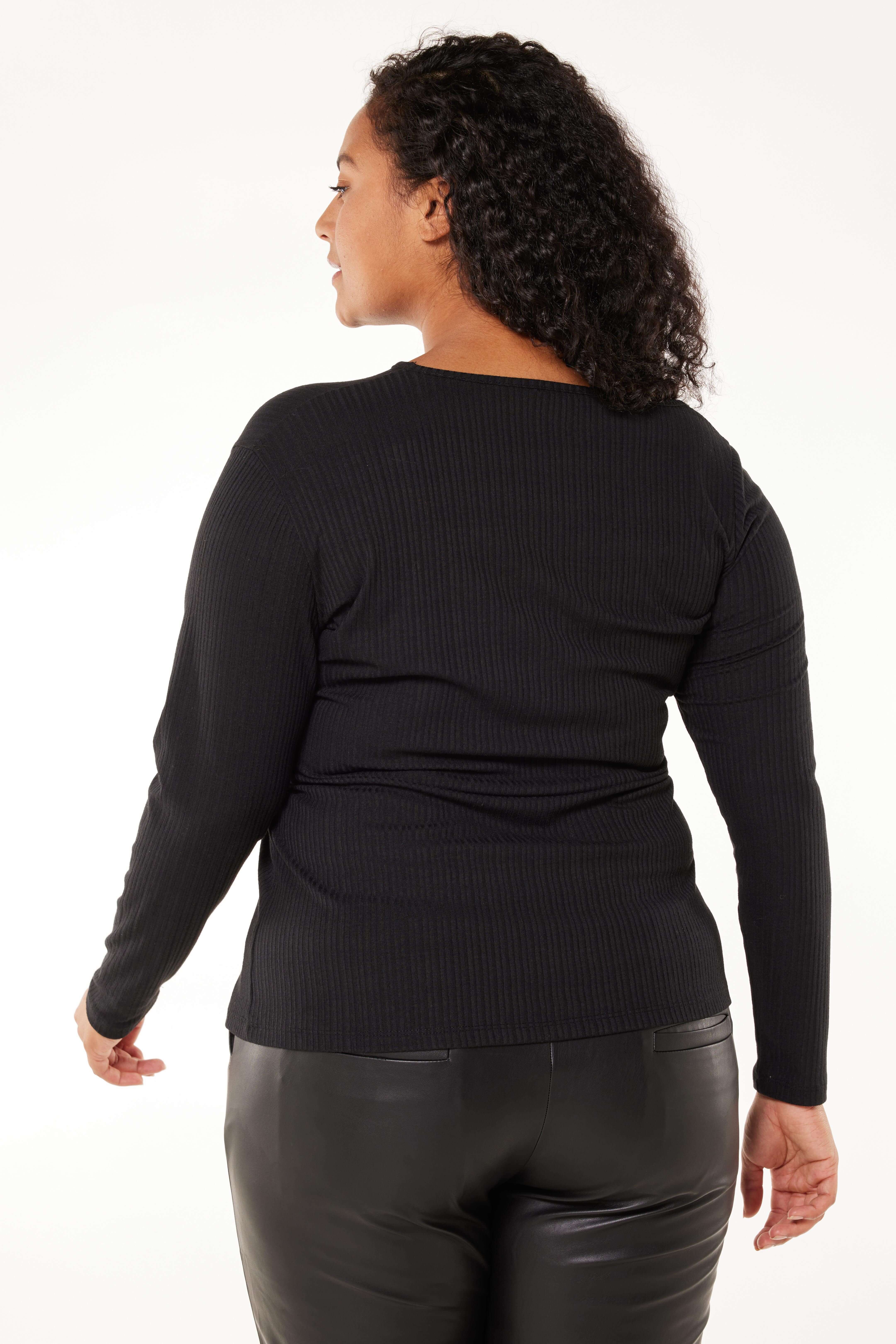 Top acanalado asim&eacute;trico image number 3