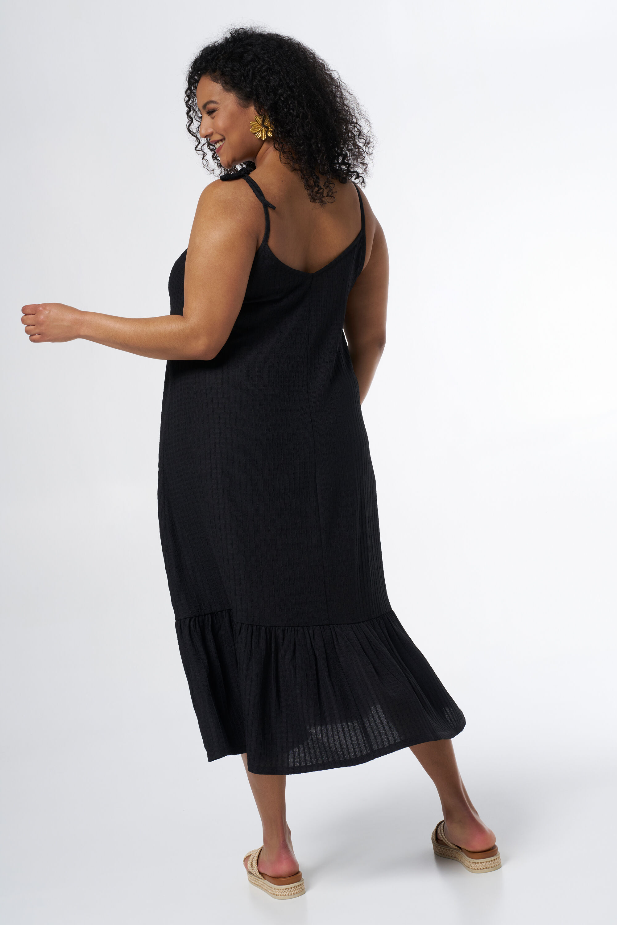 Vestido veraniego con textura image number 3