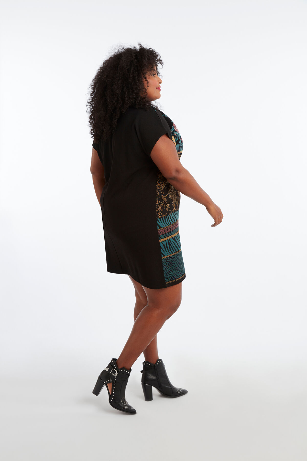 Vestido con estampado wax image number 3