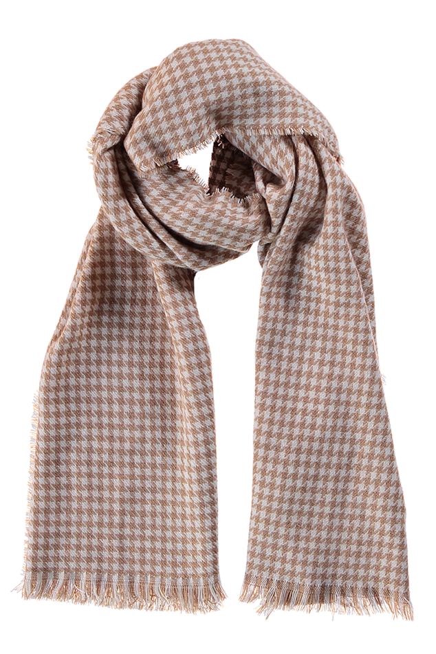 Bufanda con estampado pata de gallo image number 1