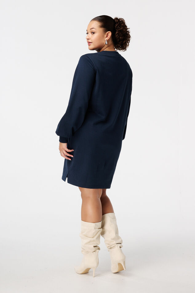 Vestido sudadera con texto image number 3