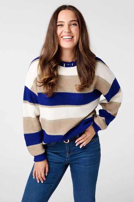 Jersey a rayas con lurex Jersey a rayas con lurex