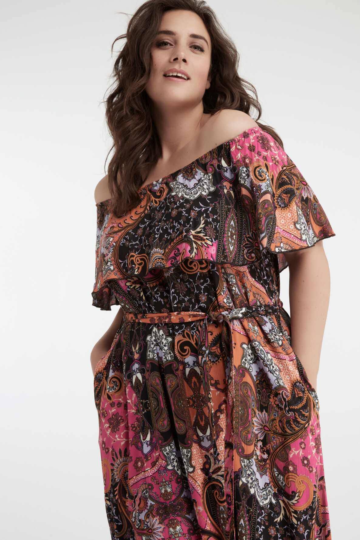 Vestido maxi de colorido image number 3