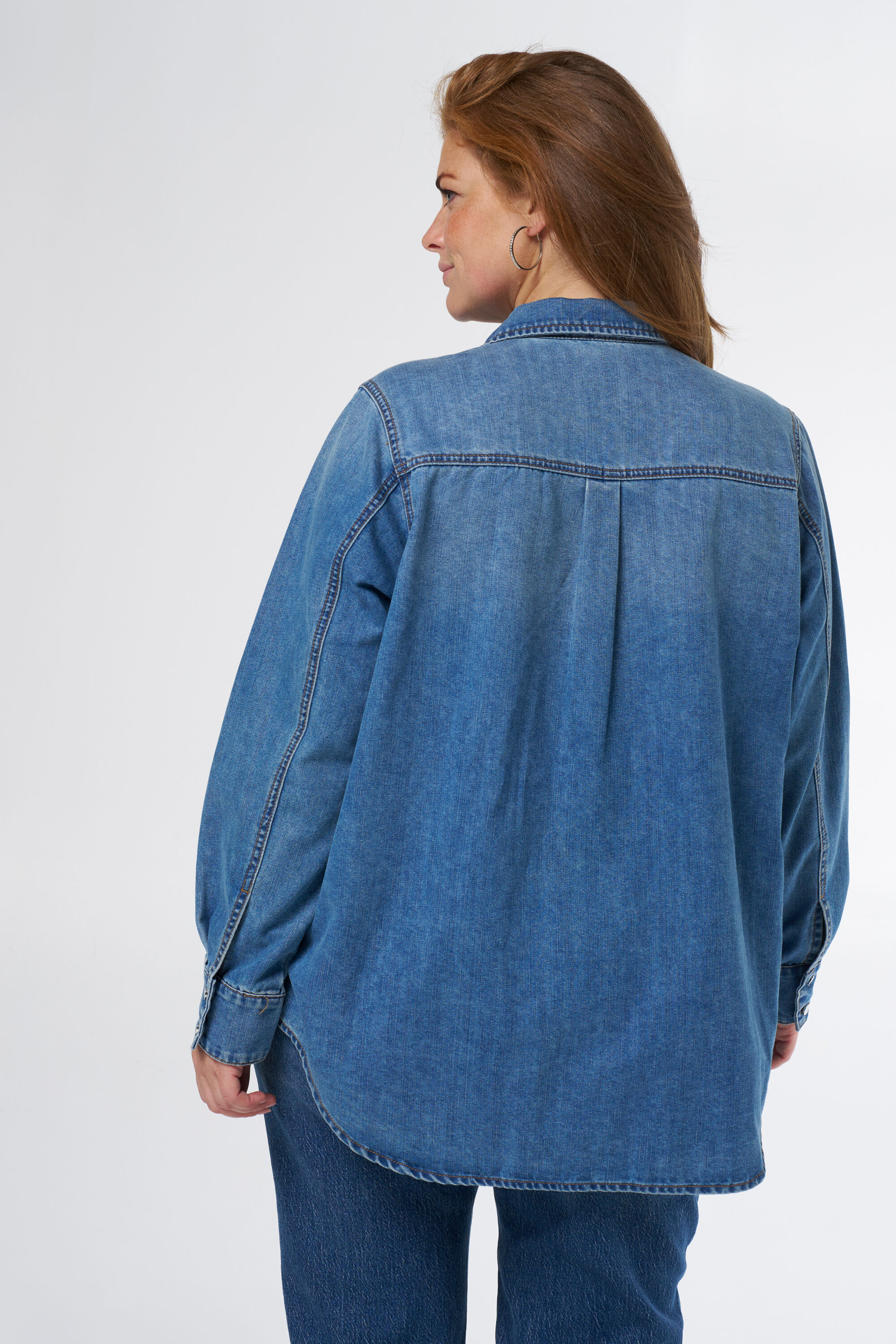 Blusa denim  image number 3
