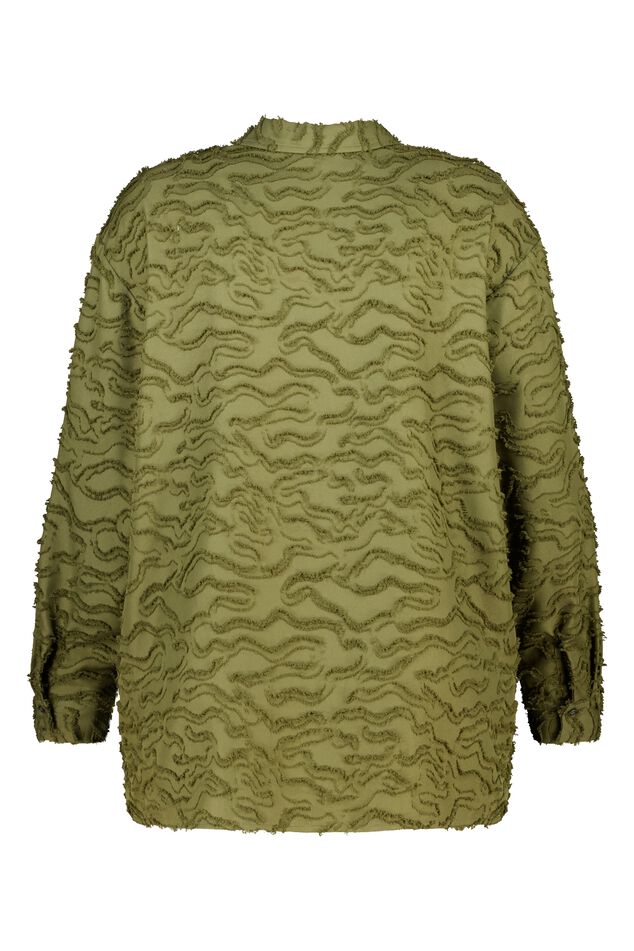 Blusa oversize de tejido estructurado image number 2