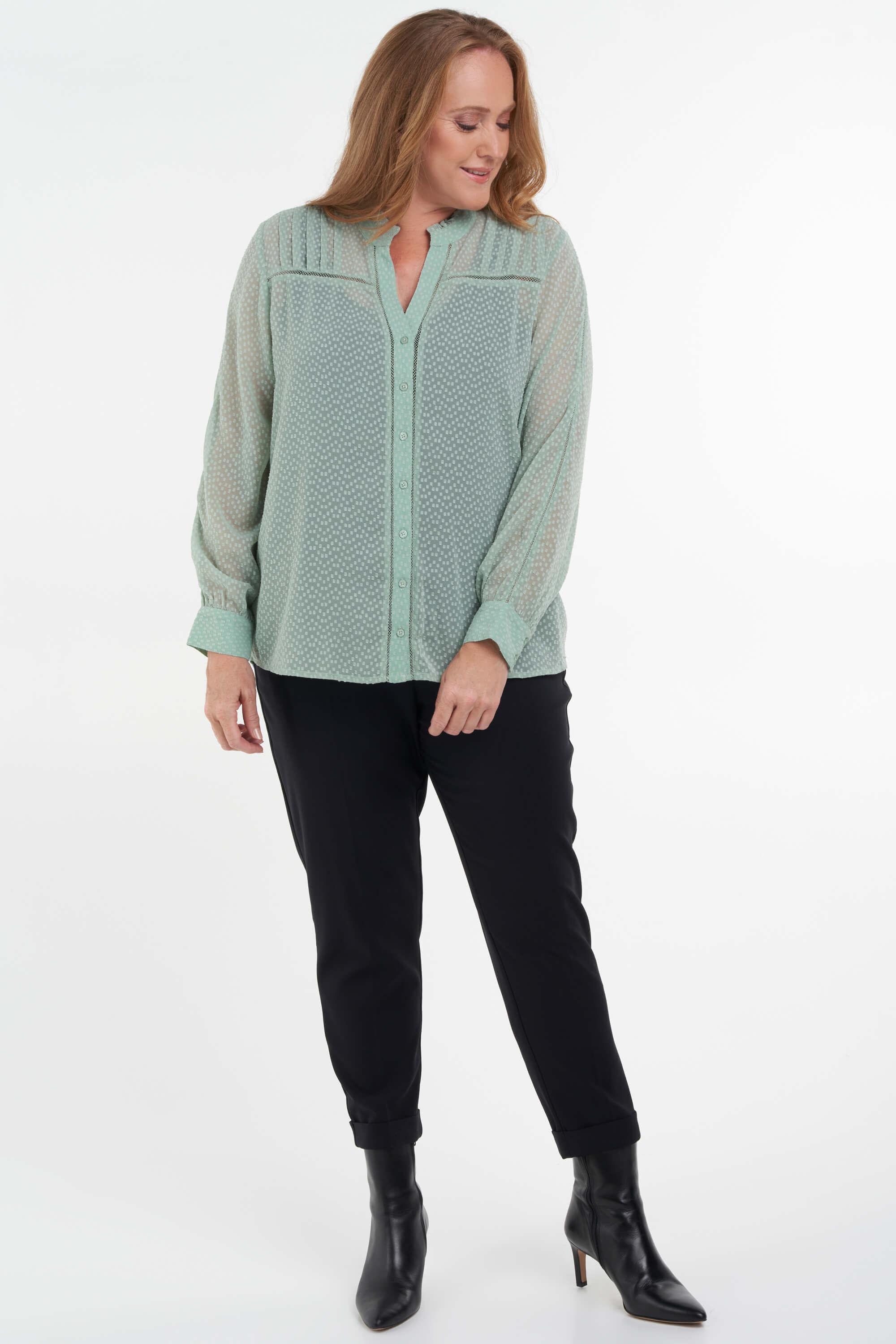 Blusa semitransparente  image number 6