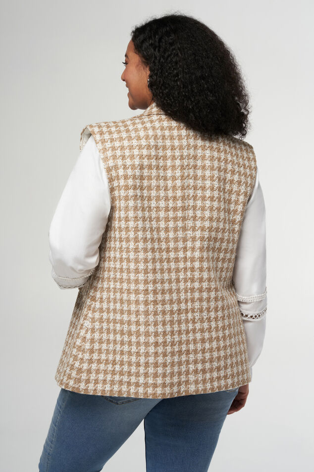 Chaleco tweed bicolor image number 3