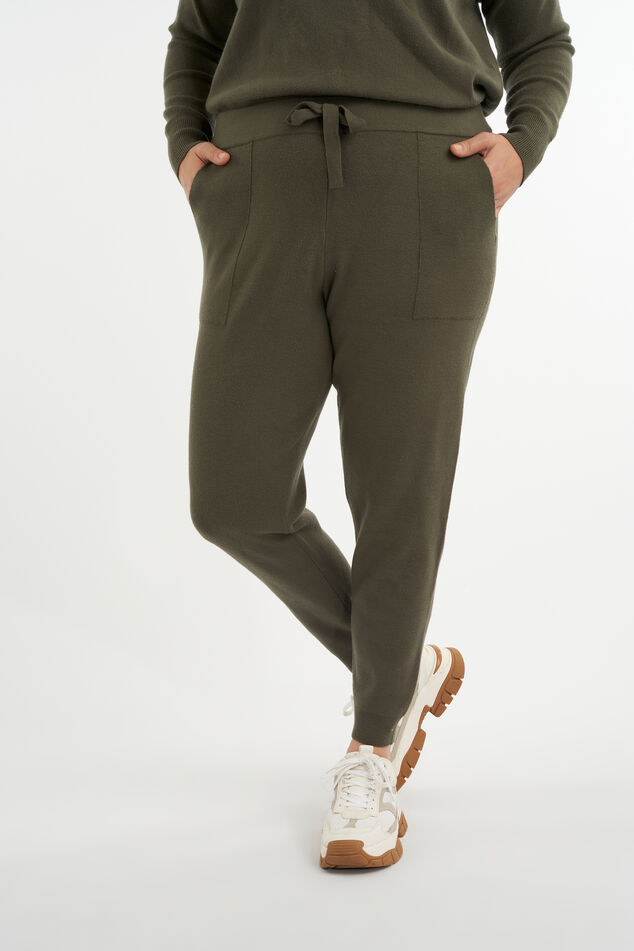 Pantalones cómodos de punto fino image number 0