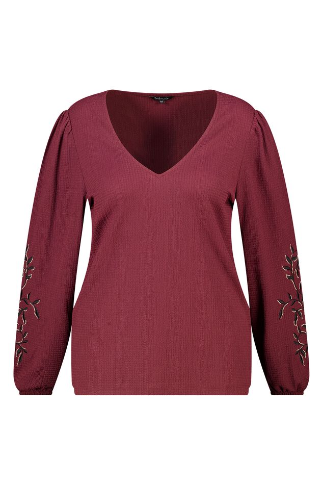 Top con bordado image number 1