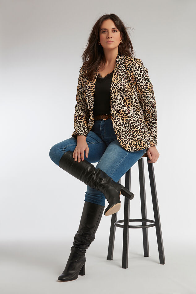 Blazer de animal print image number 0