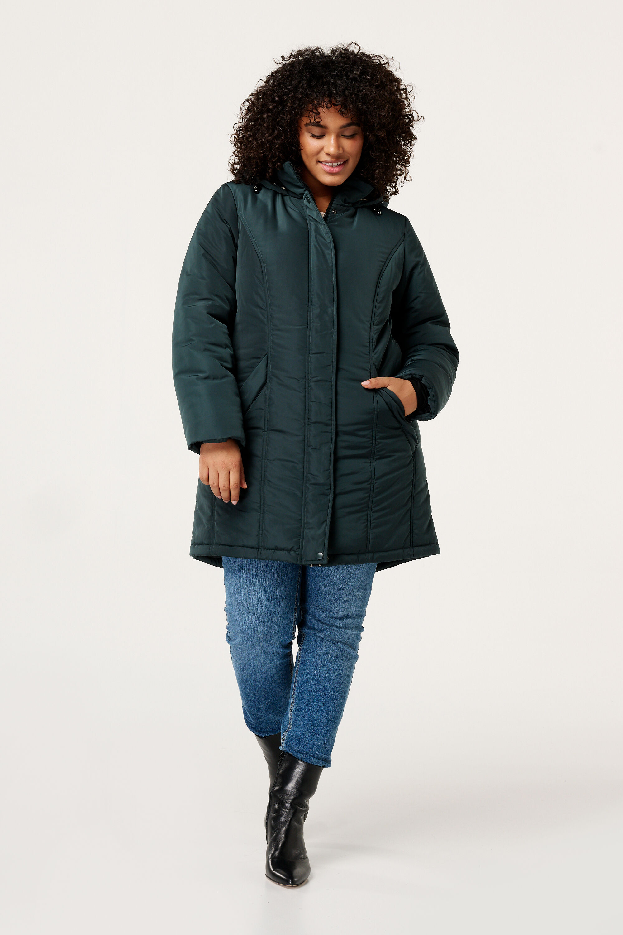 Parka acolchada ligera image number 5