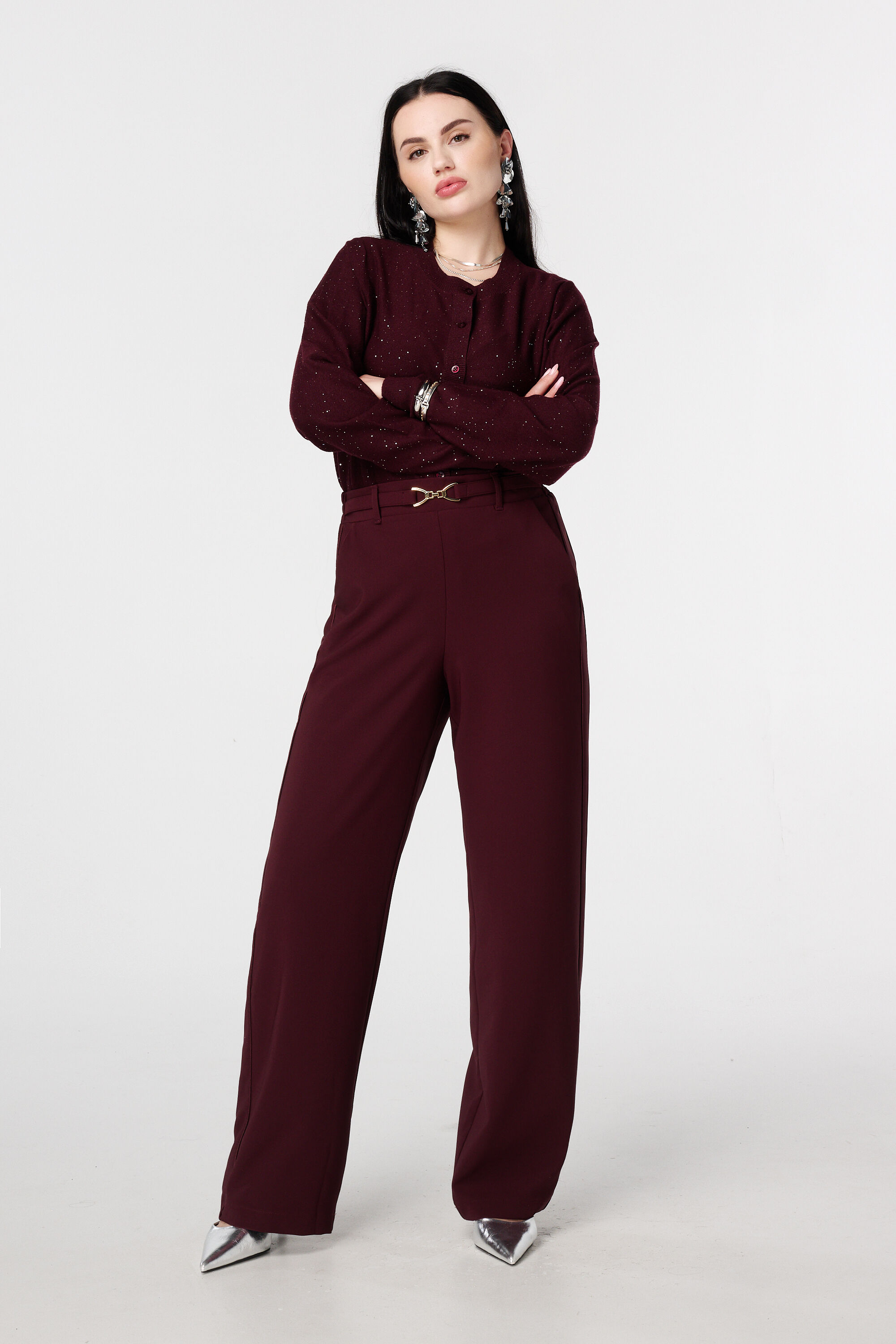 C&aacute;rdigan de punto fino con mini lentejuelas image number 5