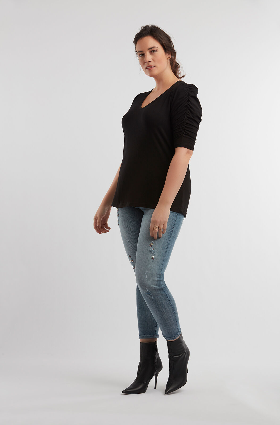 skinny jeans CHERRY image number 5