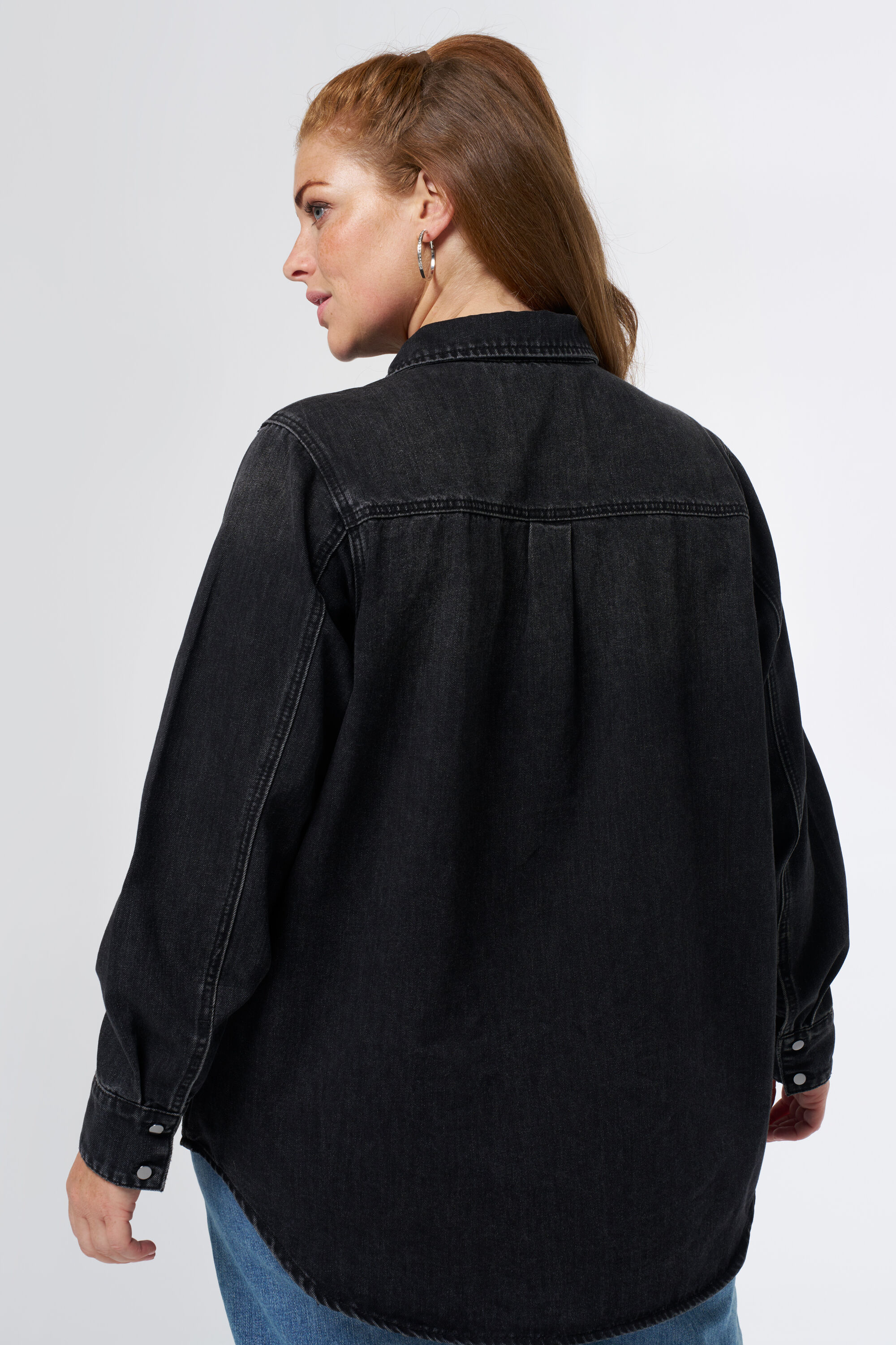 Blusa denim  image number 3