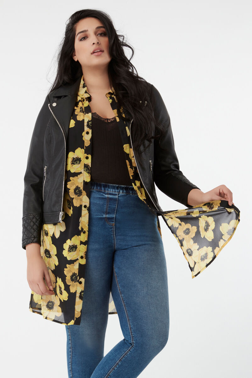 Chaqueta de cuero PU image number 5