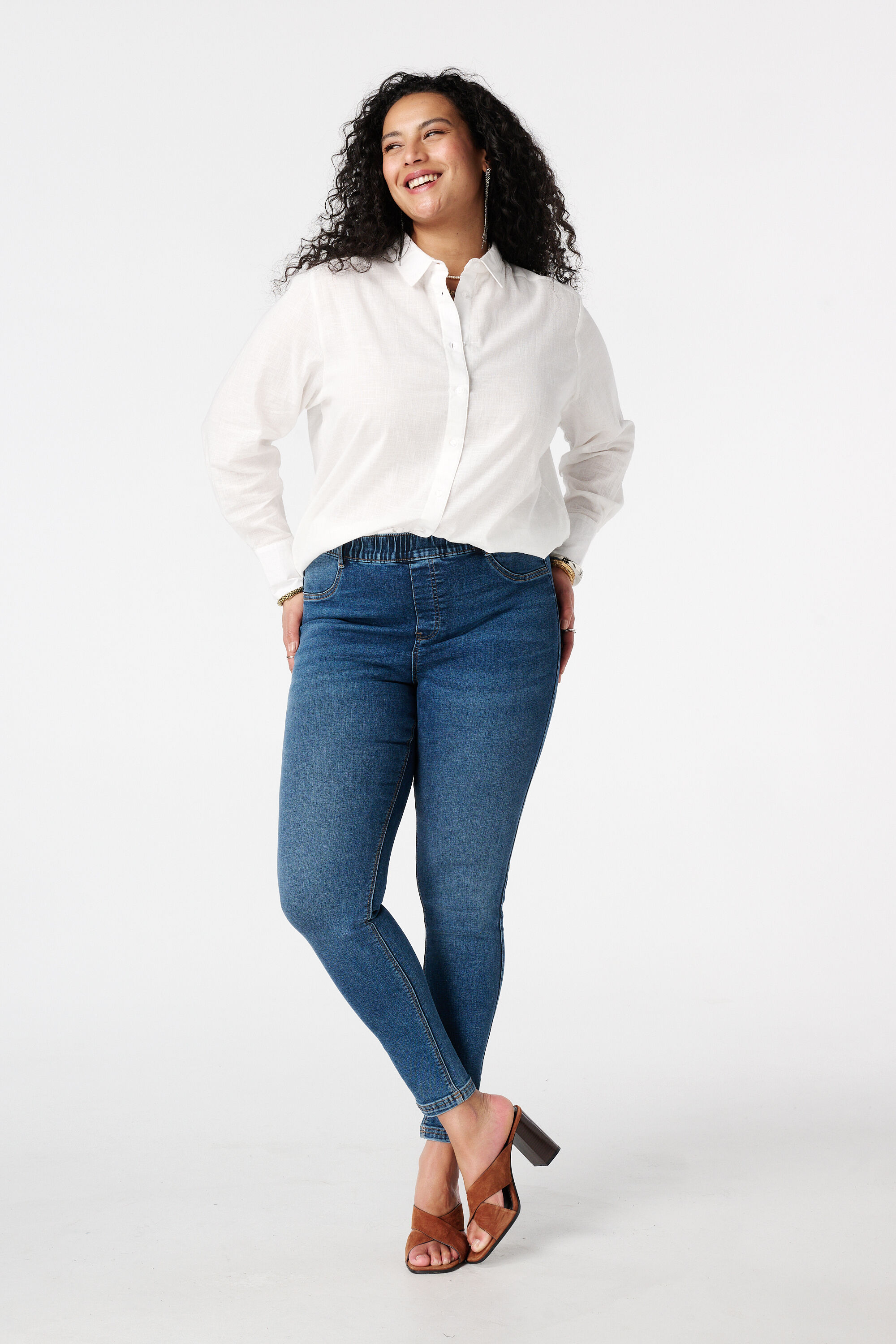 Treggings con aspecto denim