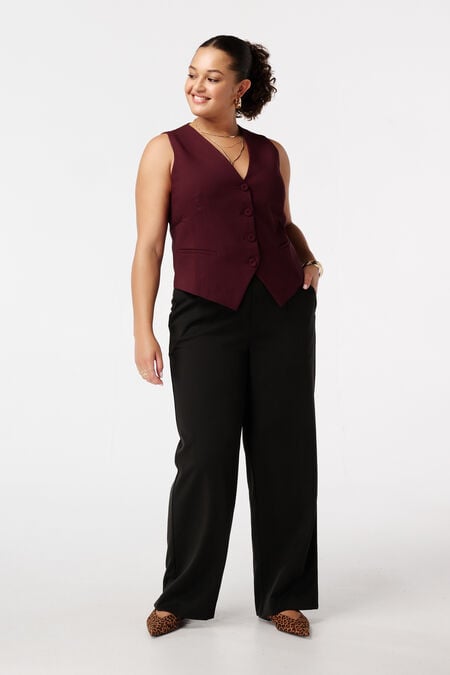 Pantalones anchos con cintura elástica Pantalones anchos con cintura elástica