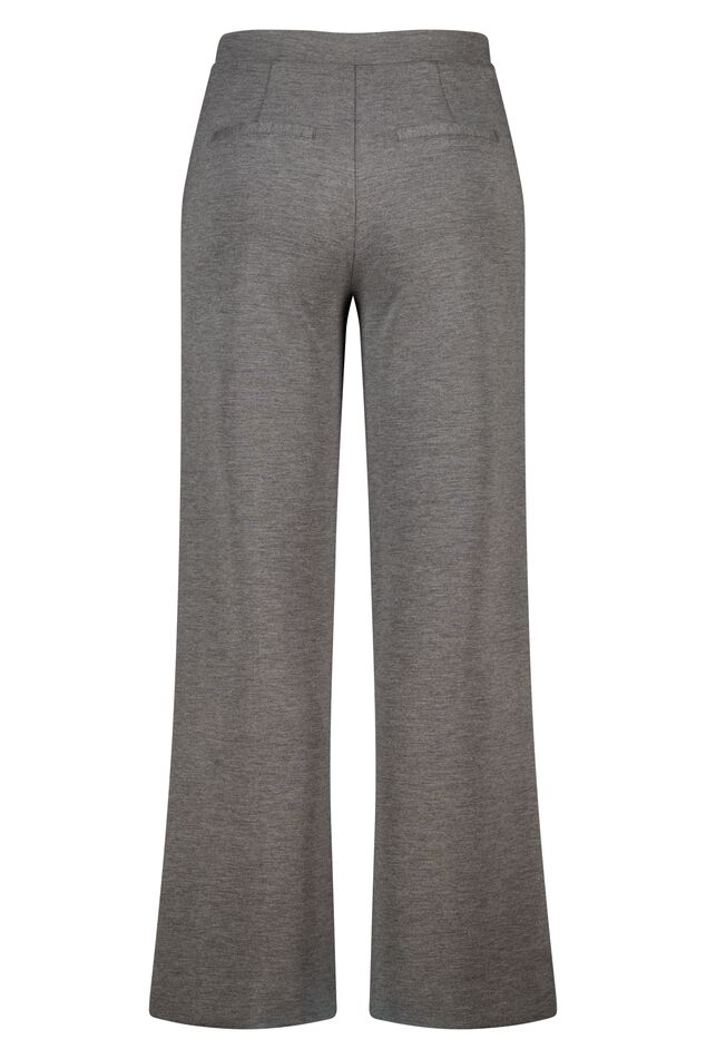 Pantalones anchos con raya en contraste image number 2