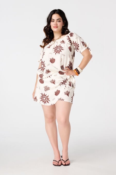 Falda pantalón con aspecto cruzado Falda pantalón con aspecto cruzado