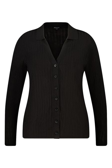 Top polo de punto con botones