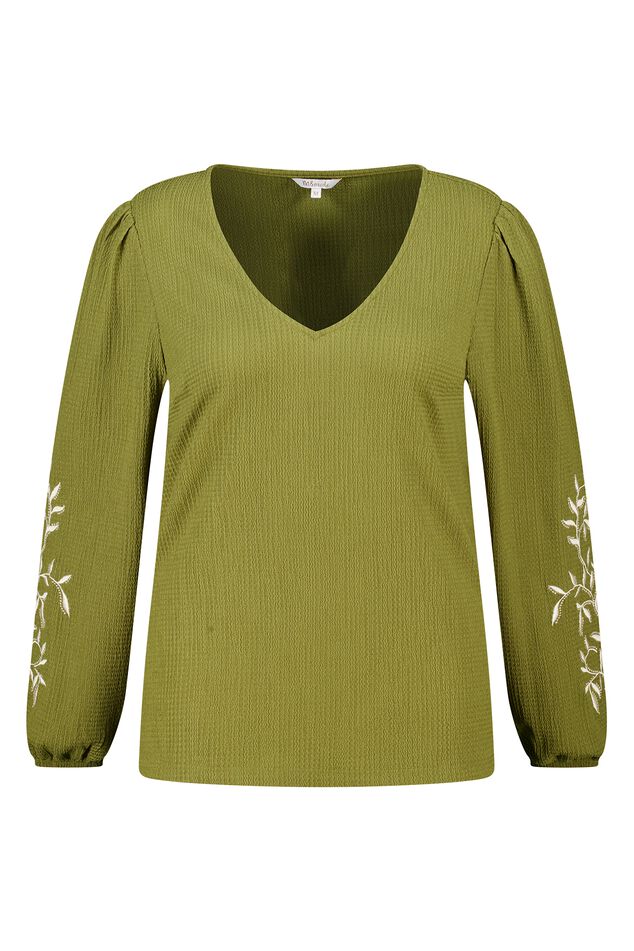 Top con bordado image number 1