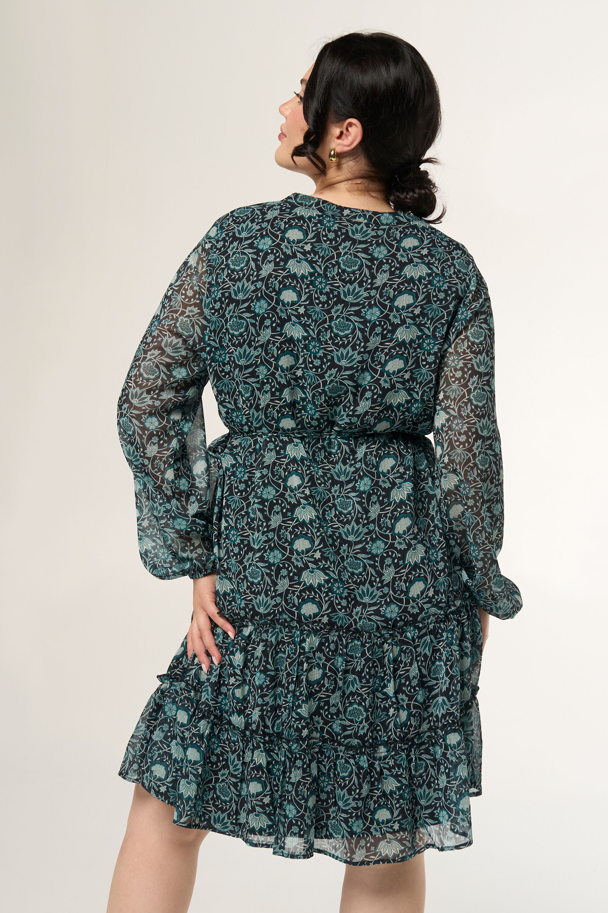 Vestido nudo con cintur&oacute;n image number 3