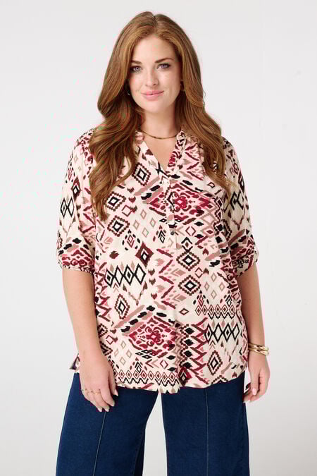Top de jersey con estampado Top de jersey con estampado