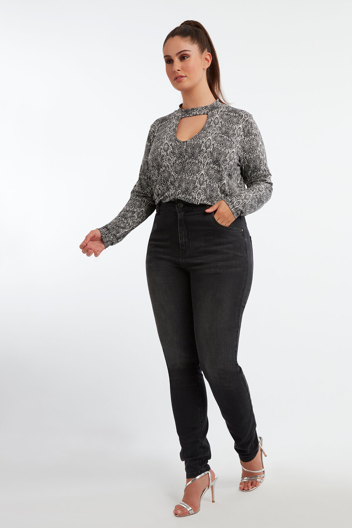 Body con estampado de serpiente image number 6