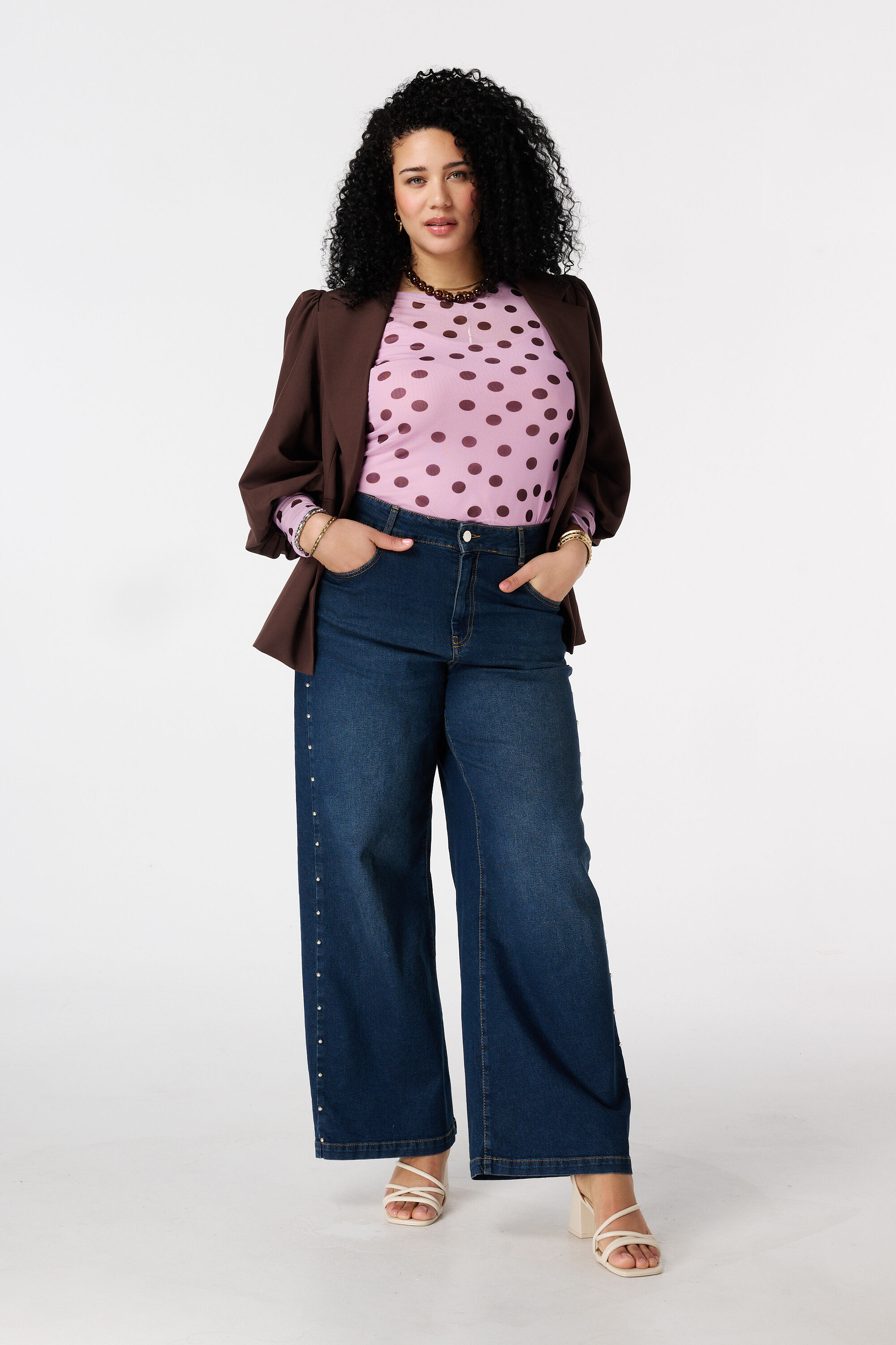 Top de mesh con estampado image number 5