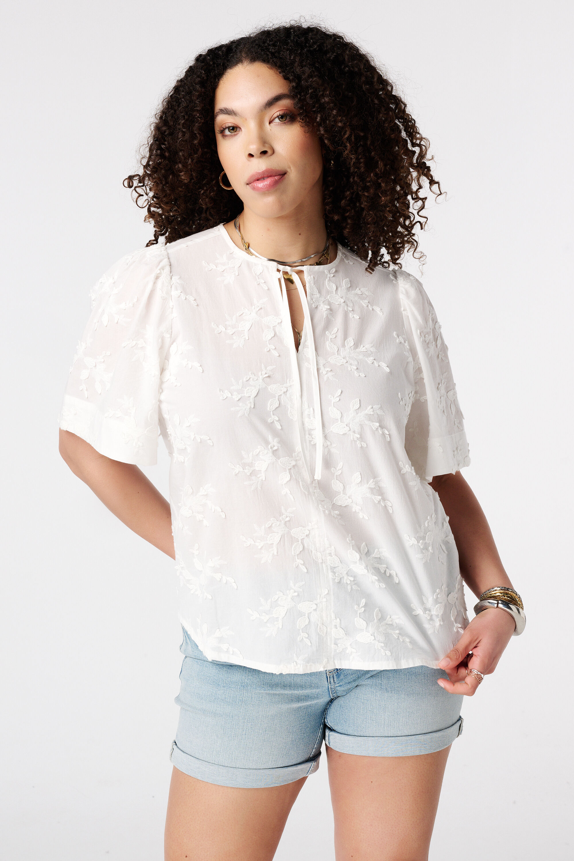 Blusa de manga corta image number 0