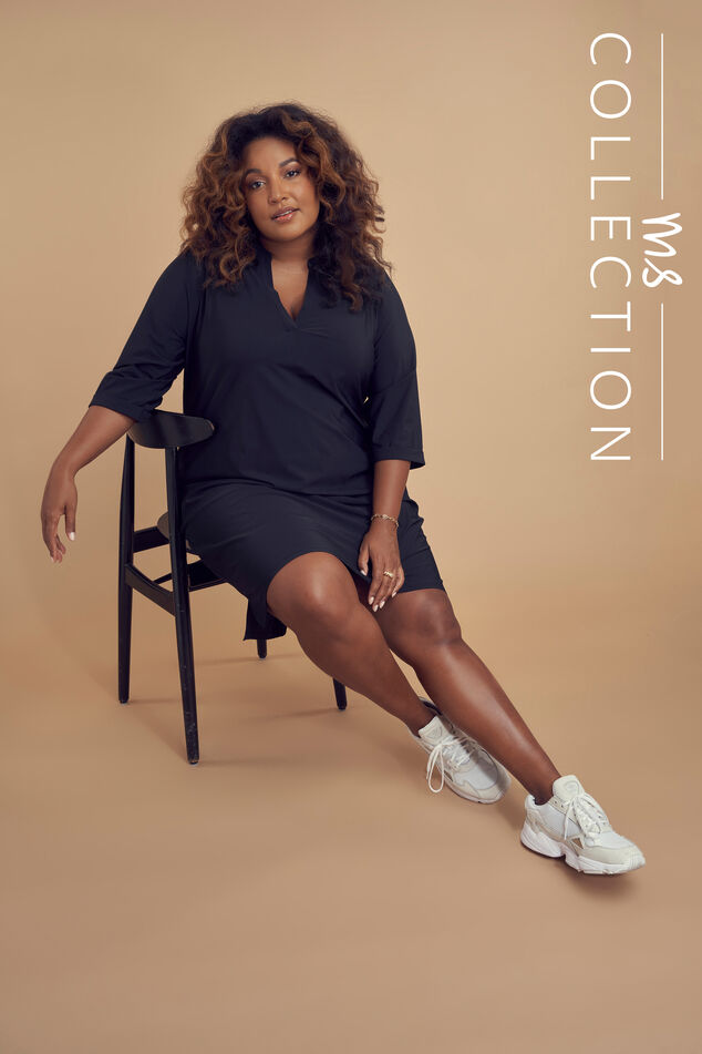 Vestido con escote en V image number 0