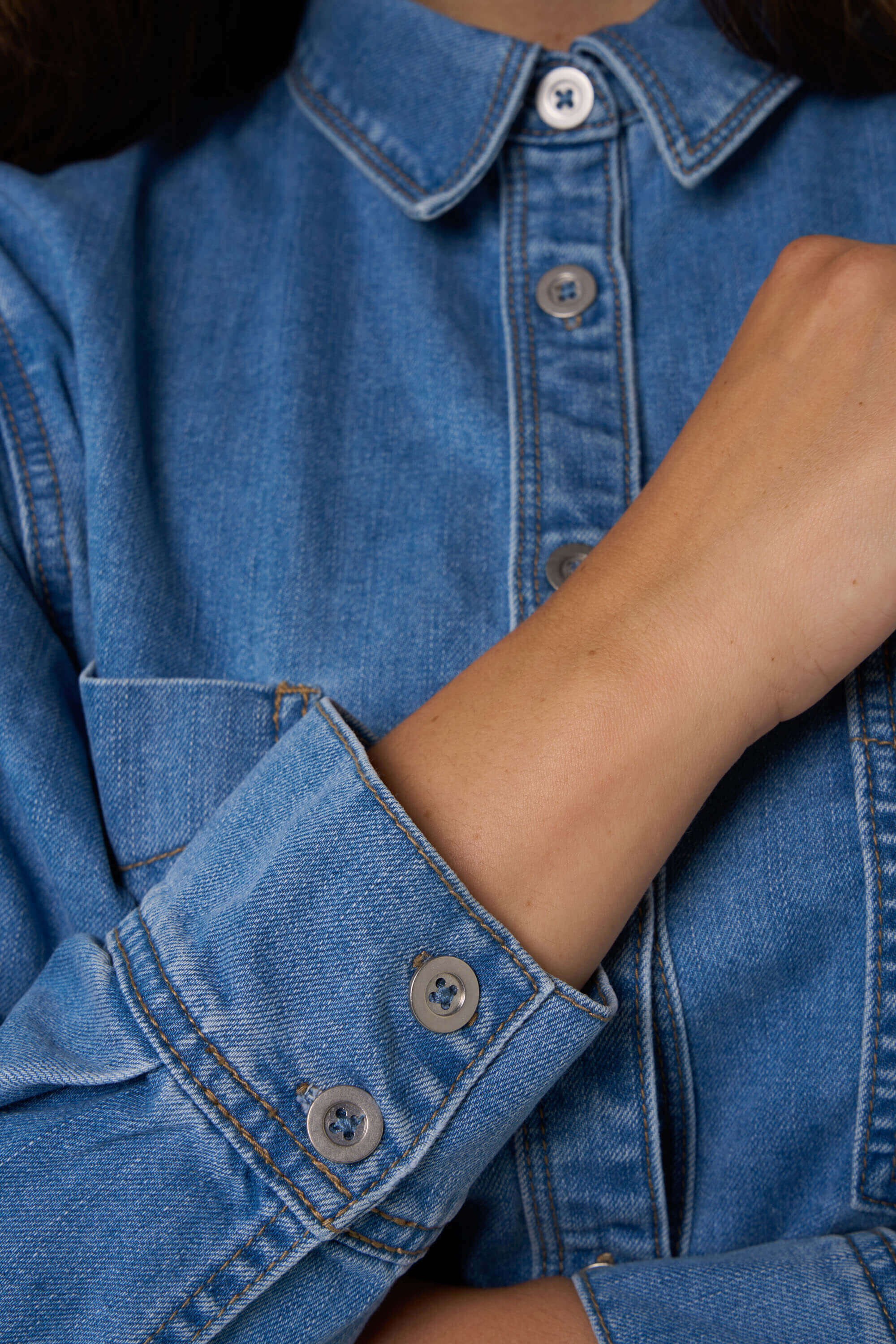 Blusa denim image number 5