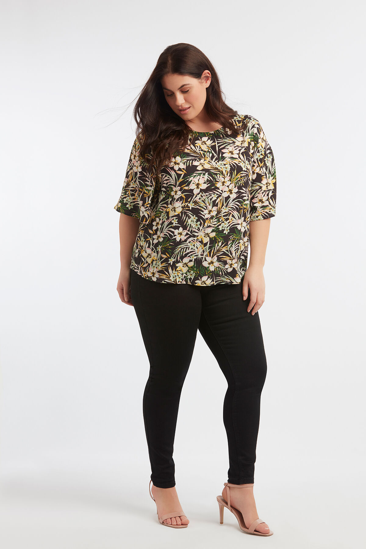 Blusa con estampado integral image number 3