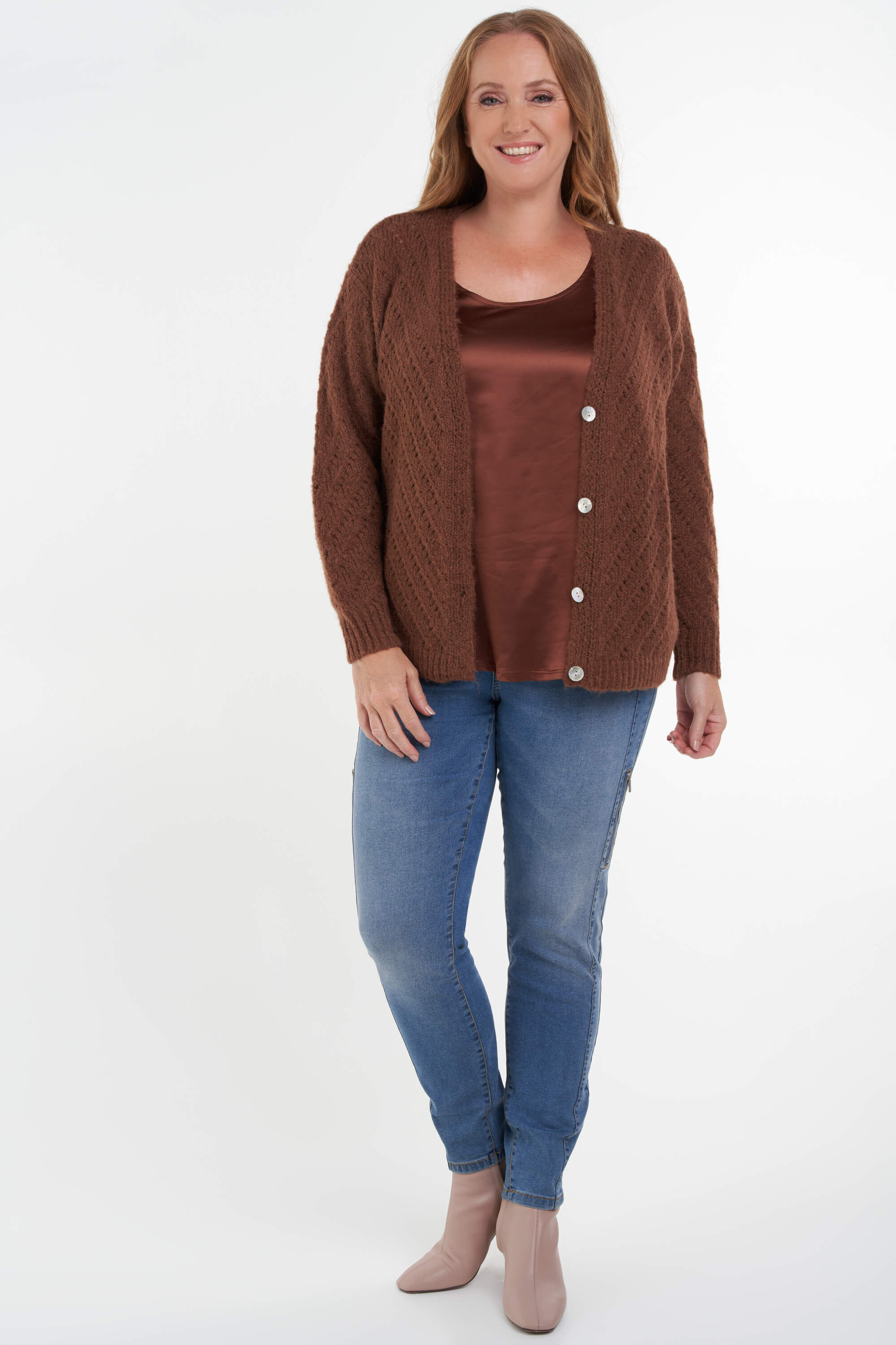 C&aacute;rdigan de punto grueso image number 6