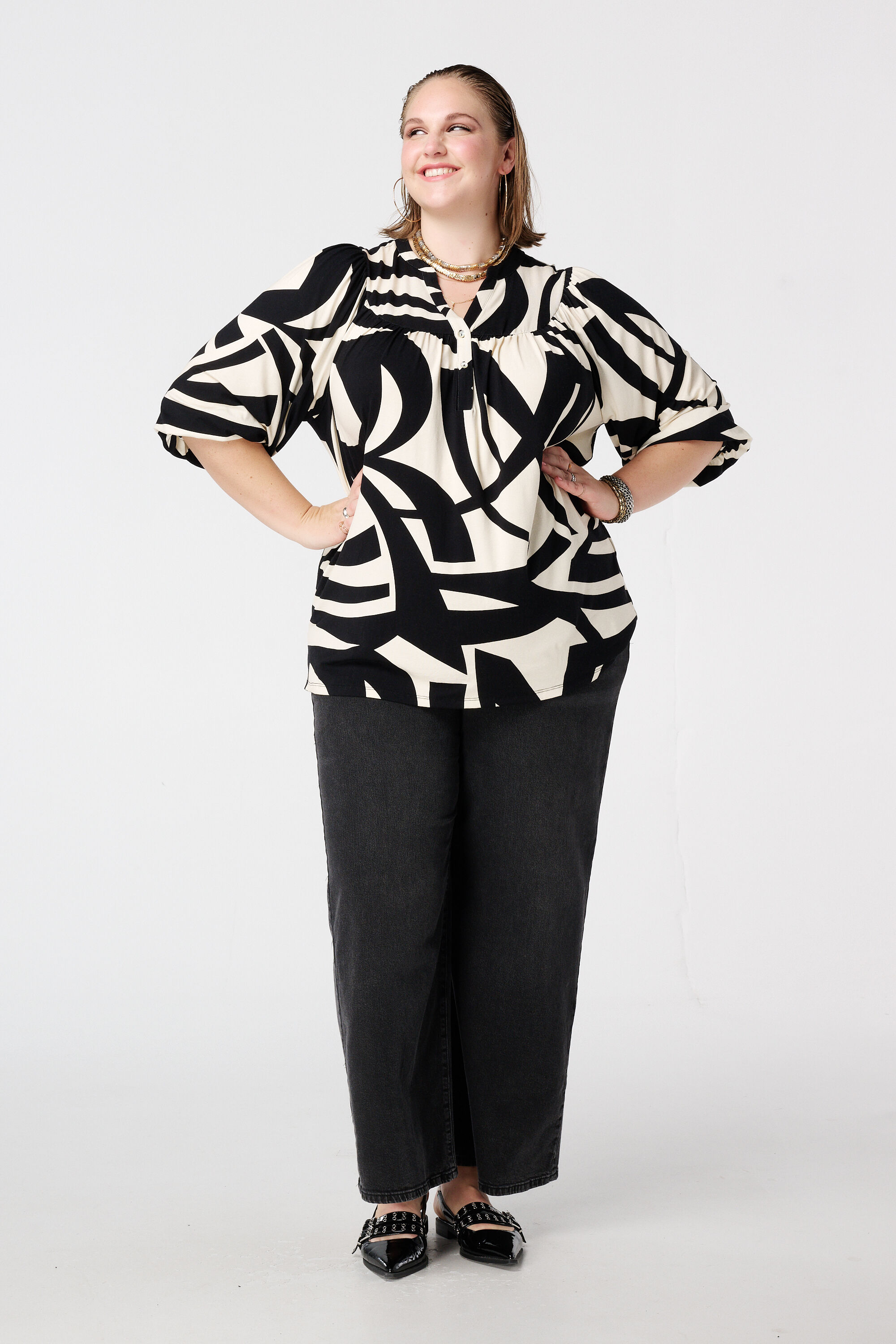 Top de punto con estampado image number 5