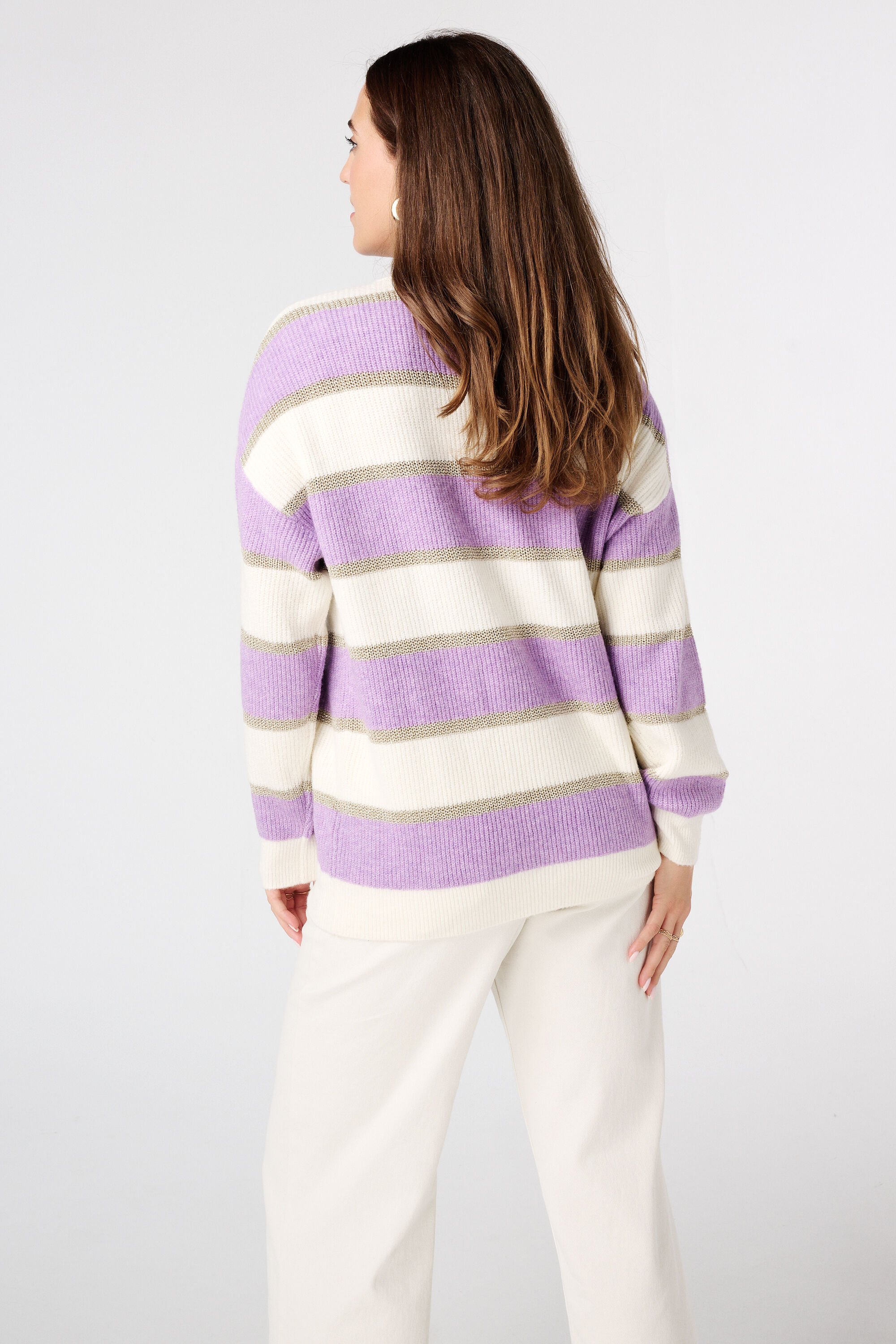 Jersey a rayas con lurex image number 3