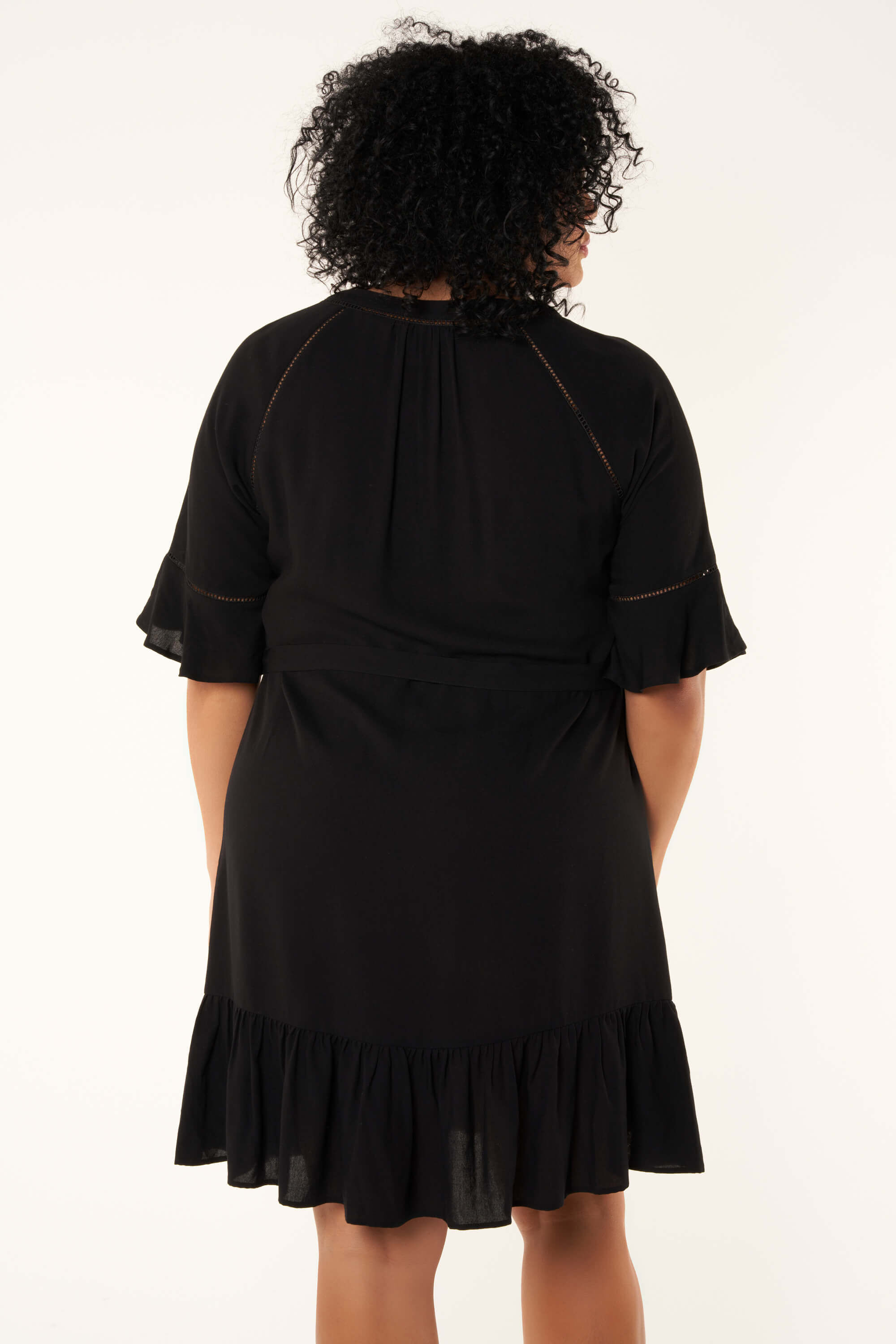 Vestido con volante image number 3