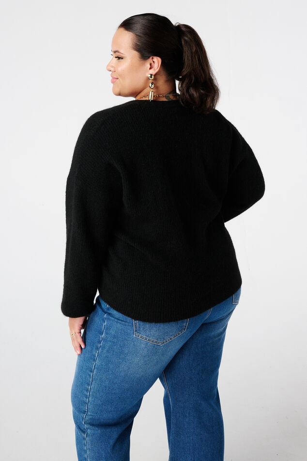 Cárdigan con botones dorados image number 3