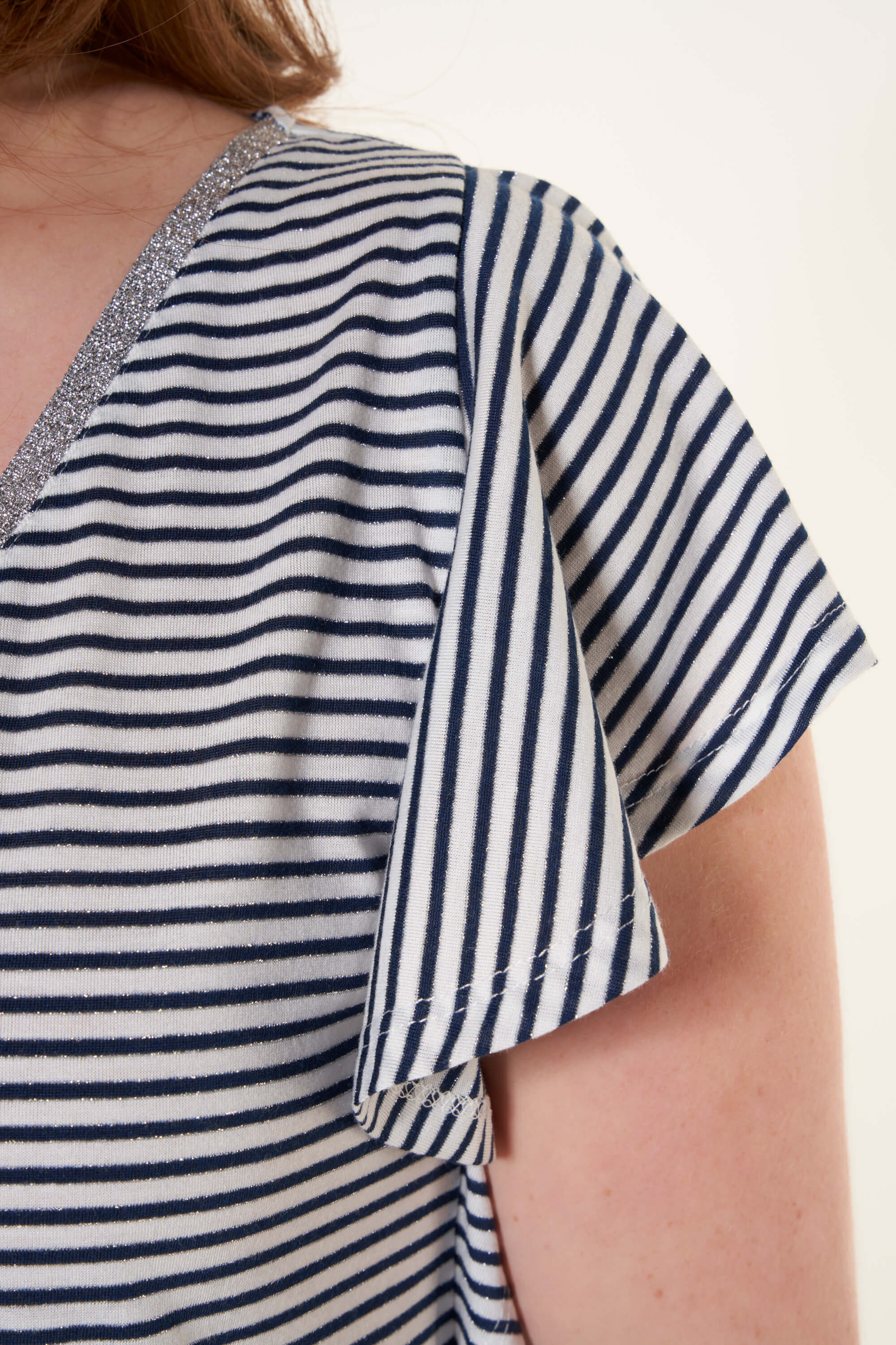 Camiseta de rayas con lurex image number 4