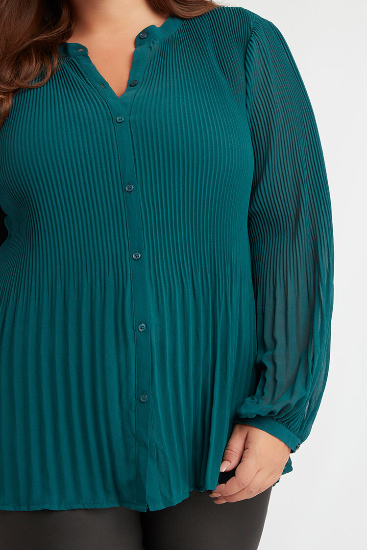 Blusa plisada image number 5