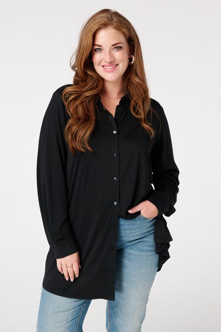 Blusa larga con estampado Blusa larga con estampado
