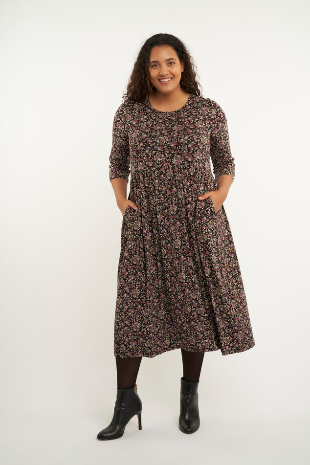 Vestido largo con estampado  image number 0