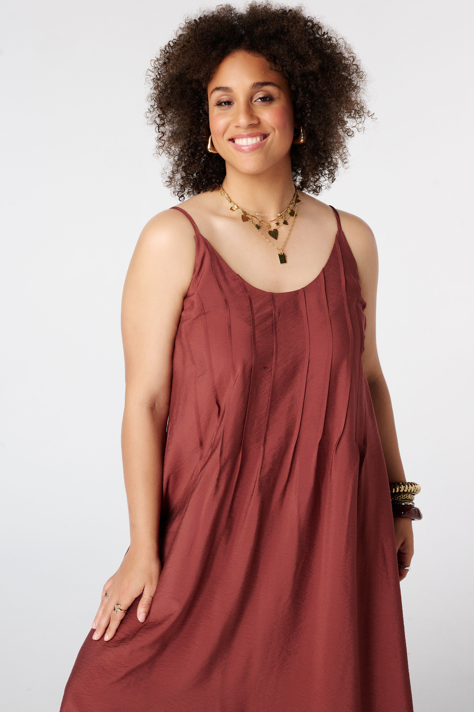 Vestido maxi sin mangas image number 4