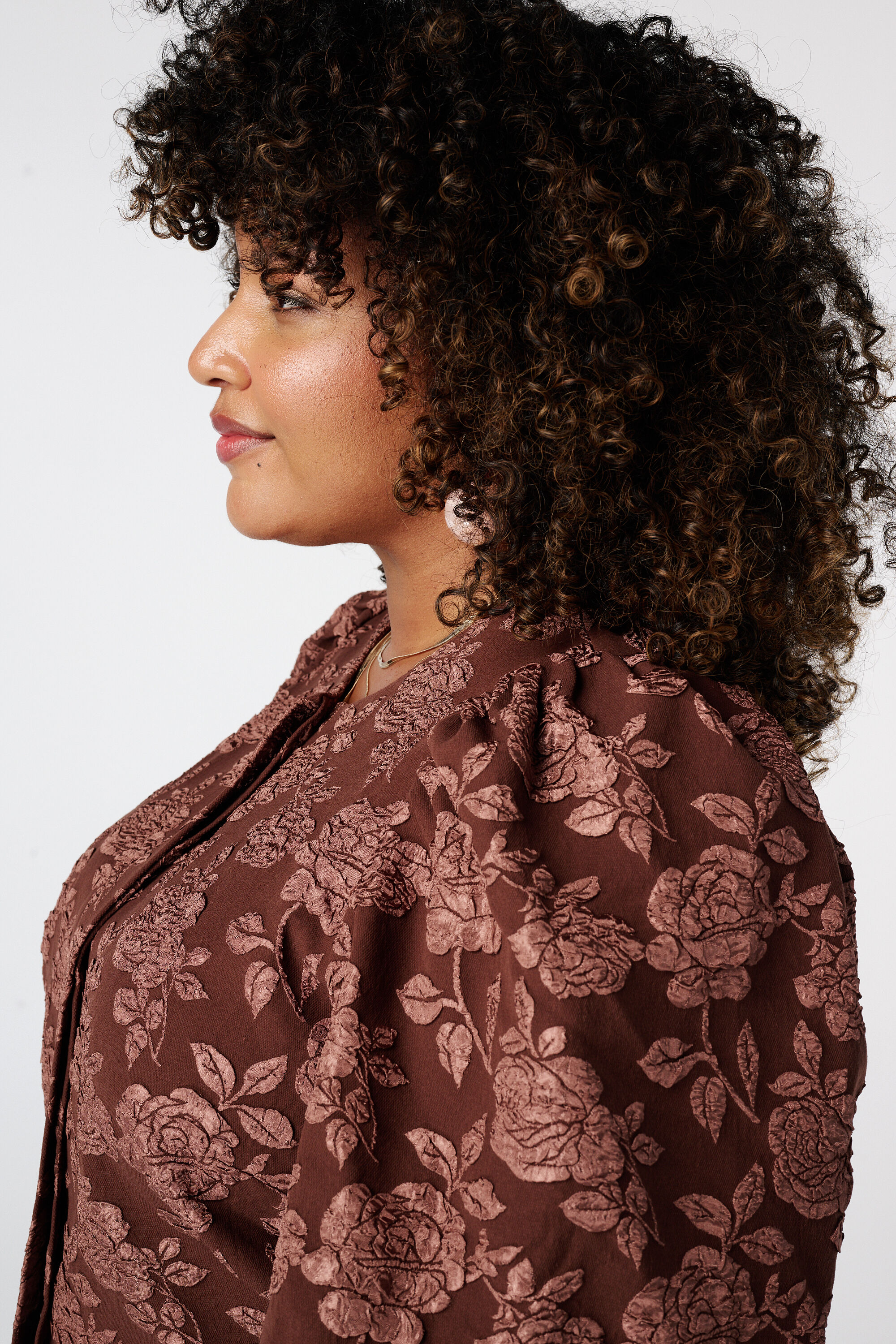 Chaqueta jacquard con mangas abullonadas image number 4