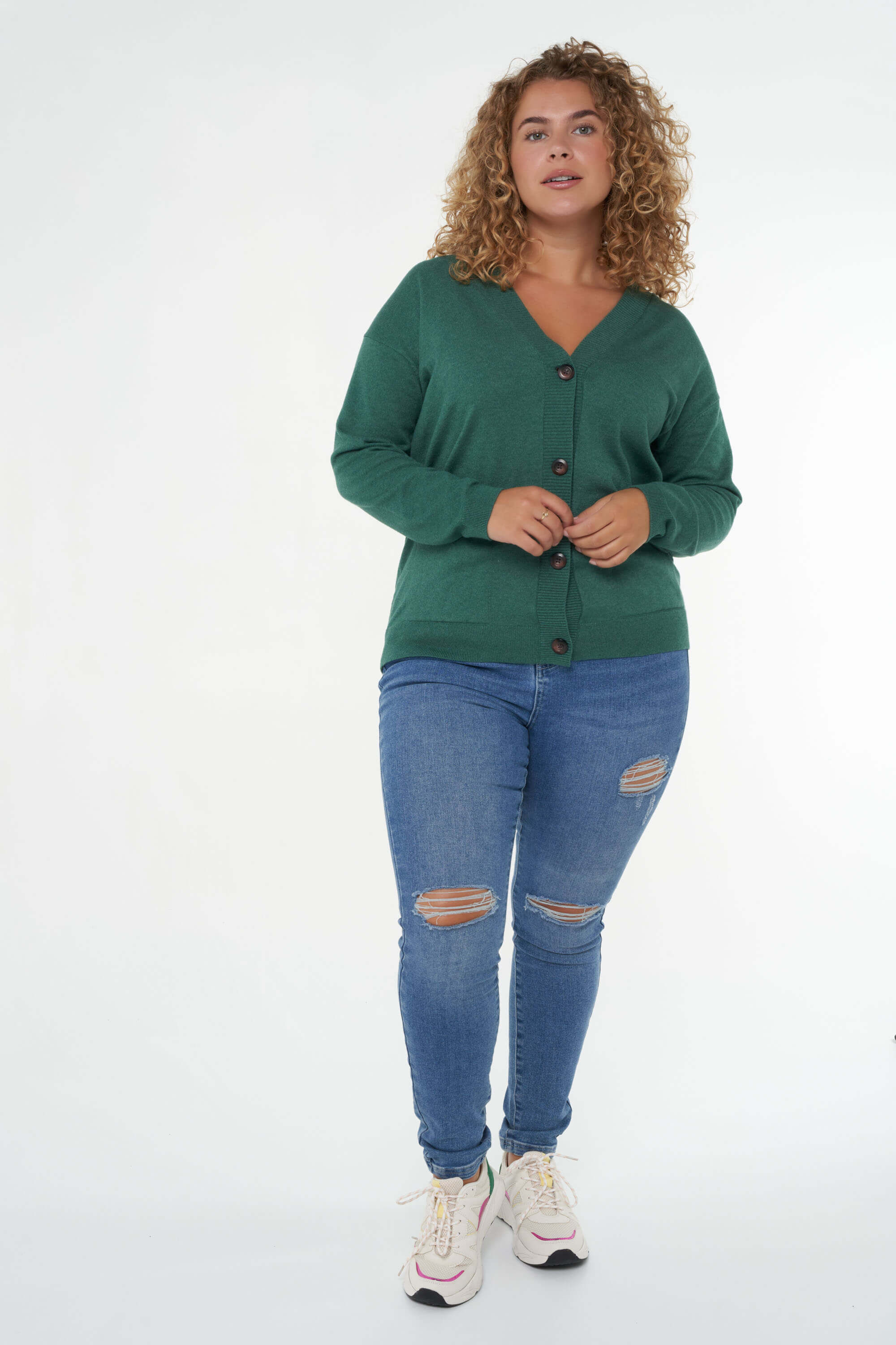 C&aacute;rdigan de punto con botones image number 6