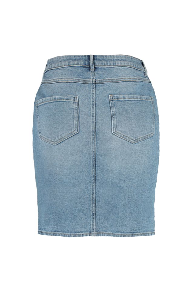 Falda vaquera con botones  image number 2