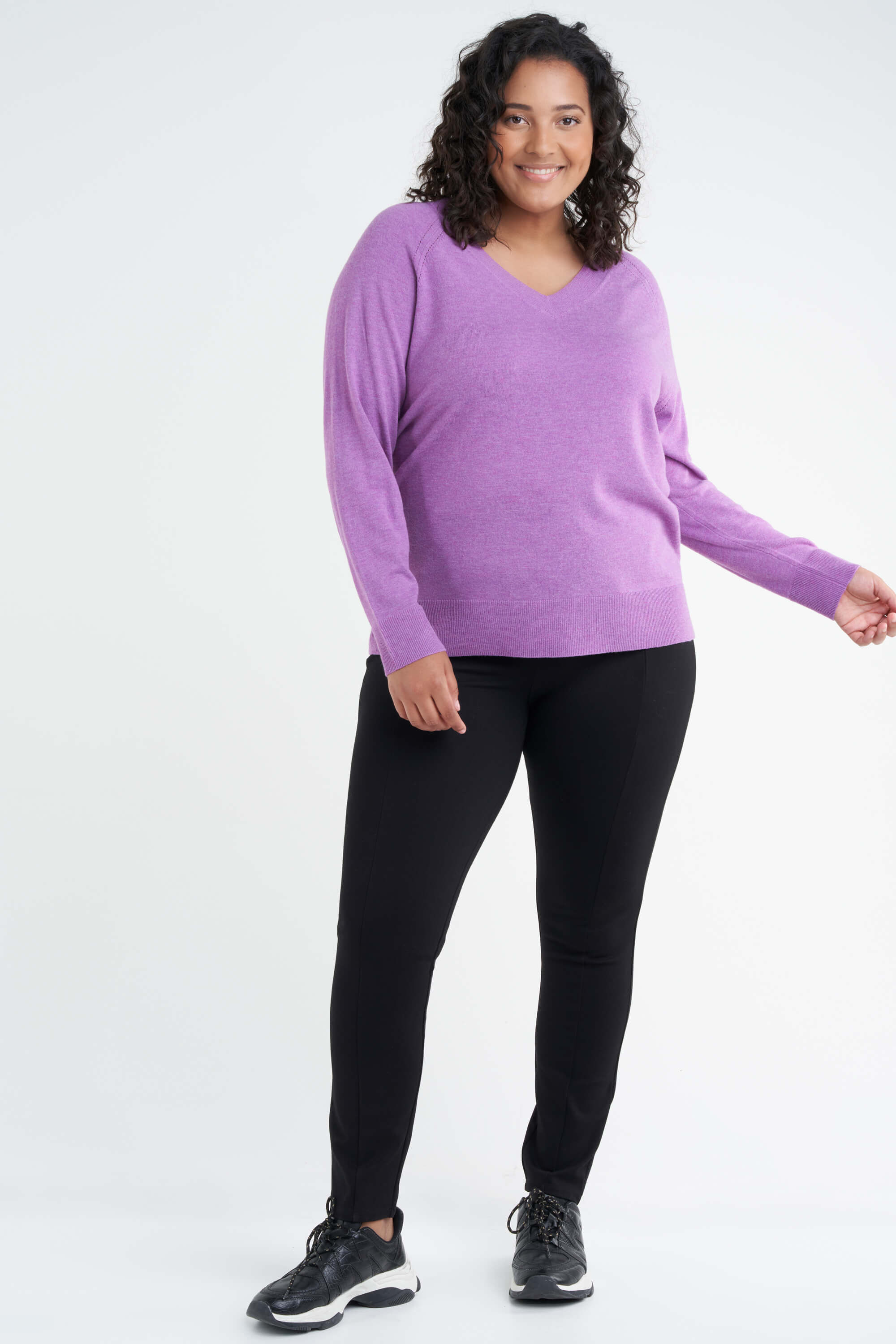 Tregging con cremalleras de adorno image number 3