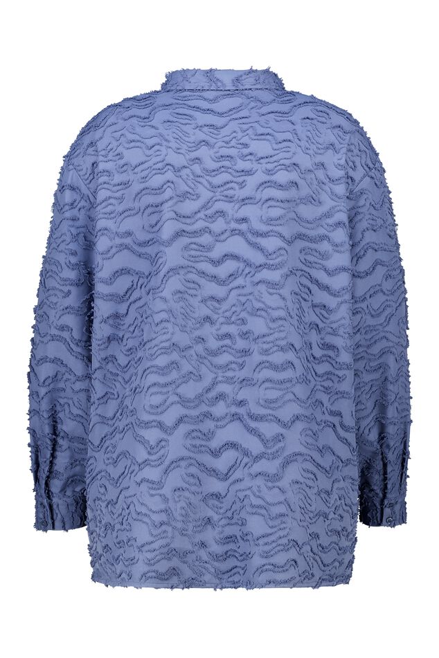 Blusa oversize de tejido estructurado image number 2